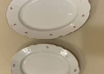 Ćmielów dwie porcelanowe patery PRL
