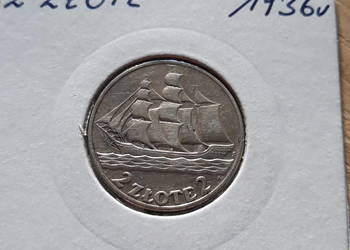 2 zł Żaglowiec 1936 r. - Śliczna nr 4