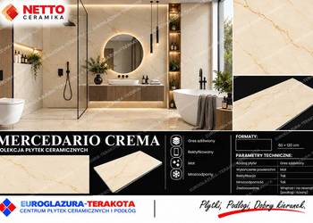 gres 60/120 mercedario crema poler+carving Gat.1 Ceramika Netto