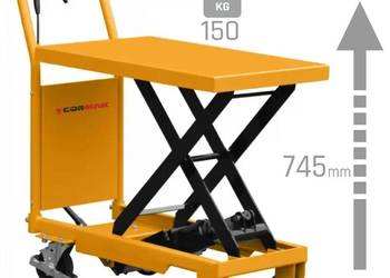 Wózek nożycowy platformowy CORMAK TA15B (udźwig 150 kg, podnoszenie 745 mm)