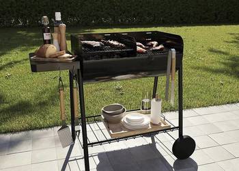 Grill węglowy z półką