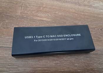 nowa obudowa USB 3,1 typ C dla dysków SSD Mac od 2012-2017