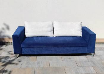 Sofa łóżko kanapa wersalka welur Glamour Nowoczesna solidna 190x85 TRANSPOR