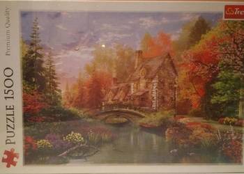 Puzzle - chatka nad jeziorem 1500