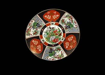 Porcelanowy Japoński Talerz Imari