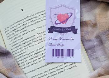 Zakładka BTS handmade