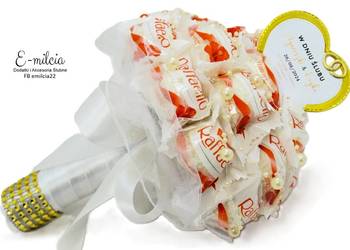 SŁODKI BUKIECIK RAFFAELLO wykonany z okazji ślubu FB emilcia22 (Y)