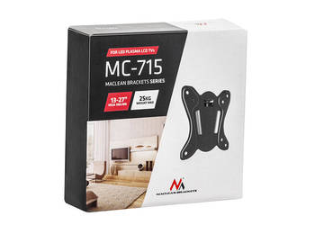 uchwyt do TV monitora LED 13-27 cali MACLEAN 25kg VESA