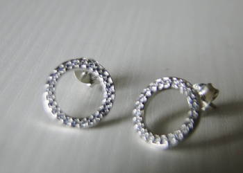 Piękne, subtelne kolczyki srebro 925