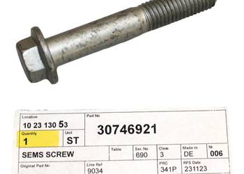 VOLVO C40 XC40 sruba wahacza kolyski przedniego zawieszenia… VOLVO C40 XC40 sruba wahacza kolyski przedniego zawieszenia…