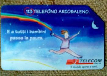 REKLAMA NA WŁOSKIEJ KARCIE TELEFONICZNEJ