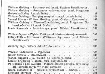 LITERATURA NA ŚWIECIE - 1984 NR 11 (160)