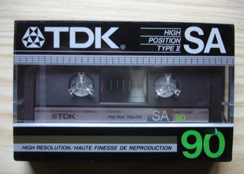 Kaseta magnetofonowa TDK SA-90 (nowa)