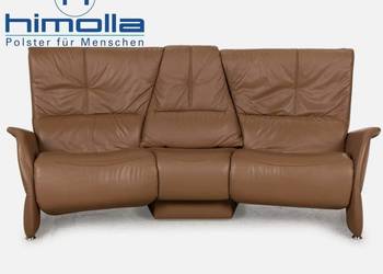 Skórzana kanapa sofa Himolla barek. Skóra Naturalna. Elektryczne podnóżki.