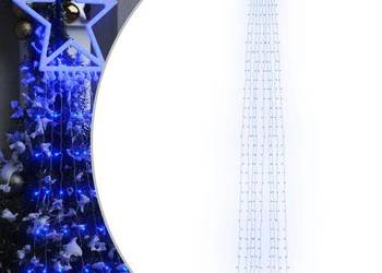 vidaXL Lampki choinkowe, 320 LED, niebieskie, 375 cm(SKU:356925)