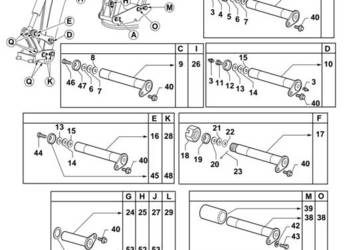 Koparka Mecalac 12MXT Oryginalne sworznie  – komplet / bardzo dobry stan
