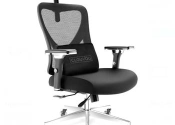 Krzesło biurowe obrotowe ergonomiczne CLOUVOU CleverSeat czarny