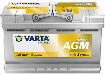 Akumulator 80Ah 800A VARTA Silver Dynamic AGM START&STOP A6 (dawna F21)