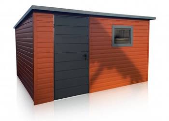 Domek ogrodowy 4×2m Brąz + Grafit Matowy PREMIUM Domek ogrodowy 4×2m Brąz + Grafit Matowy PREMIUM