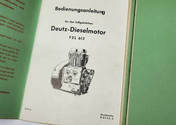 INSTRUKCJA I KATALOG CZĘSCI DO DEUTZ-DIESELMOTOR F2L 612