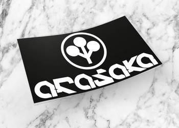 Naklejka K13 + ARASAKA 10 x 5,5 cm cyberpunk #1