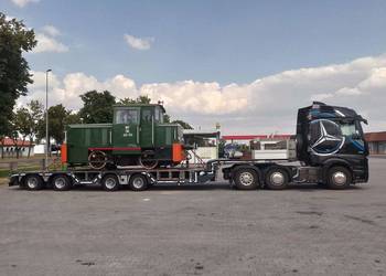 TRANSPORT NISKOPODWOZIOWY MASZYNY BUDOWLANE ROLNICZE PRZEMYSŁOWE LAWETA