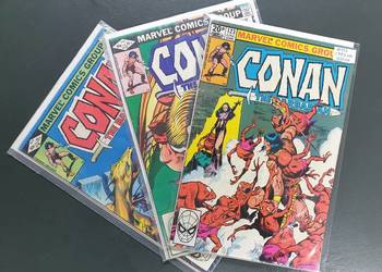 Conan The Barbarian - 3 oryginalne komiksy Marvel USA 1981