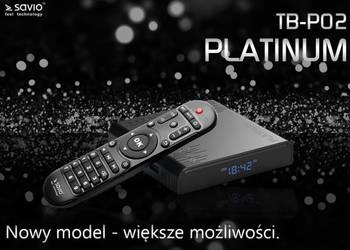 Odtwarzacz multimedialny 4K SAVIO TV Box Platinum Odtwarzacz multimedialny 4K SAVIO TV Box Platinum