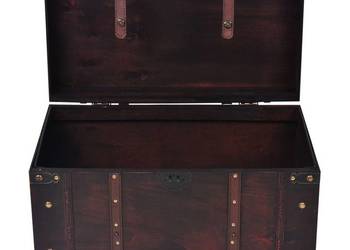 vidaXL Skrzynia w stylu vintage, drewniana(SKU:245478)