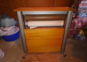 Magiel ręczny do prasowania tkanin PRL vintage dobry stan kompletny