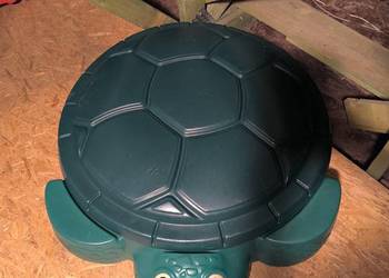 Piaskownica Żółw Little Tikes Zielona Plastikowa z pokrywą