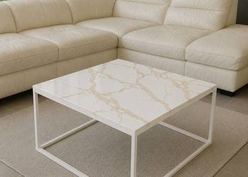 Blat kwadratowy do stolika CALACATTA GOLD 70x70x1,5 cm