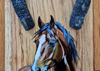 Wieszak z starej podkowy