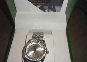 NOWY zegarek FREDRIC – srebrny, cyrkonie, elegancki na bransolecie