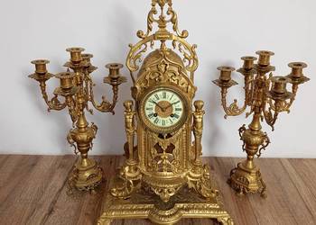 Mosiężny zegar pałacowy