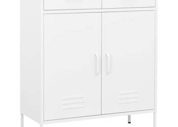 Szafka biała 80x35x1015 cm stalowa WM-336161
