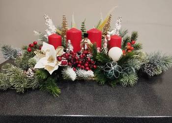 Stroik świąteczny duży adwentowy