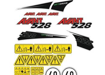 Naklejki Avant 528 ładowarka super mocne zamienniki