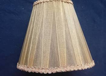 Abażur do lampki nocnej, kolor złoty, PRL.