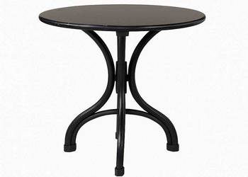 Stolik Fameg okrągły z giętymi nogami buk lakierowany 3 szt wysyłka