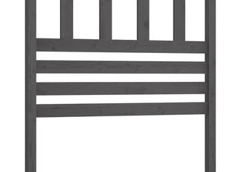 Wezgłowie łóżka szare 96x4x100 cm lite drewno sosnowe WM-814126