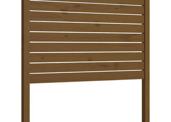 Wezgłowie łóżka miodowy brąz 106x4x100 cm drewno sosnowe WM-819008
