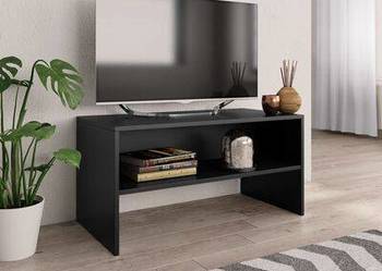 vidaXL Szafka pod TV, czarna, 80x40x40 cm, materiał drewnopochod(SKU800055) vidaXL Szafka pod TV, czarna, 80x40x40 cm, materiał drewnopochod(SKU800055)