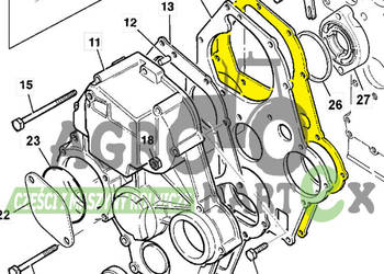 333/H2586, 02/630545, 02/630087 USZCZELKA ROZRZĄDU JCB