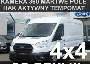 Ford Transit 4X4 L2H2 165KM 3-osob.Hak Kamera 360 Martwe Pole Od ręki !!!