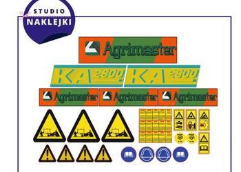 Naklejki Agrimaster KA 2600 Kosiarka bijakowa nalepka nalepki komplet