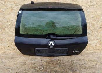 TYLNA KLAPA TYŁ POKRYWA BABAŻNIKA TYŁ SZYBA RENAULT CLIO II LIFT 2 CZARNA