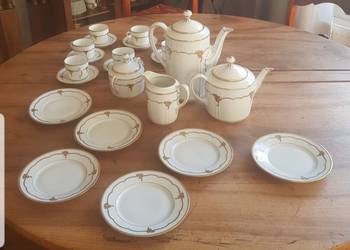 Serwis porcelanowy złocony Koenigeszelt Silesia