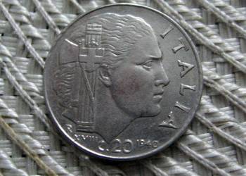 Włoczy 20 Centasimi 1940r - Magnetyczna