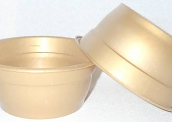 Miski 14cm ZŁOTE doniczki 0,55 litra M14RB